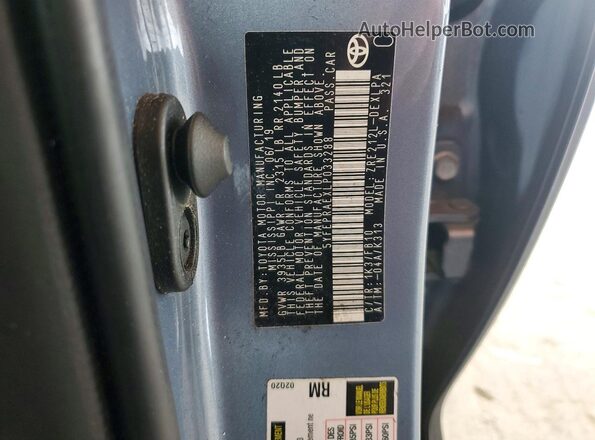 5YFEPRAEXLP033288 2020 TOYOTA COROLLA Blue Widok komory silnika