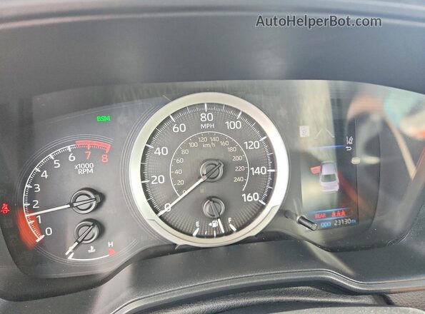 5YFHPRAE4LP045062 2020 TOYOTA COROLLA Silver Սարքավորումների վահանակի տեսք