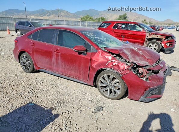 5YFM4MCE6NP131158 2022 TOYOTA COROLLA Burgundy წინა მარჯვენა