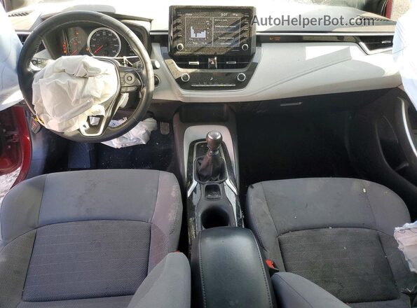 5YFM4MCE6NP131158 2022 TOYOTA COROLLA Burgundy წინა პანელის ხედი