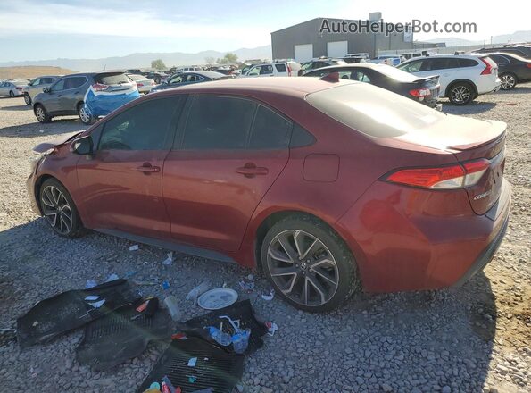 5YFM4MCE6NP131158 2022 TOYOTA COROLLA Burgundy Задня ліва чверть