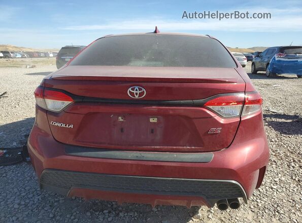 5YFM4MCE6NP131158 2022 TOYOTA COROLLA Burgundy Вид ззаду