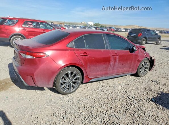 5YFM4MCE6NP131158 2022 TOYOTA COROLLA Burgundy უკანა მარჯვენა