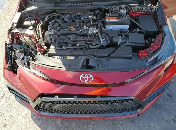 5YFM4MCE7NP112490 2022 TOYOTA COROLLA Red Սալոնի հետևի տեսք