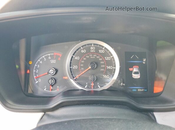 5YFM4MCE7NP112490 2022 TOYOTA COROLLA Red Սարքավորումների վահանակի տեսք