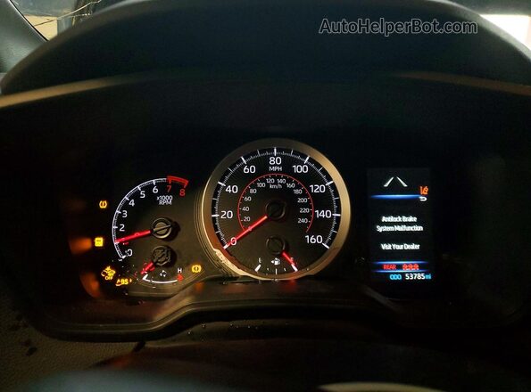 5YFM4MCE7NP131850 2022 TOYOTA COROLLA Blue Вид щитка приладів