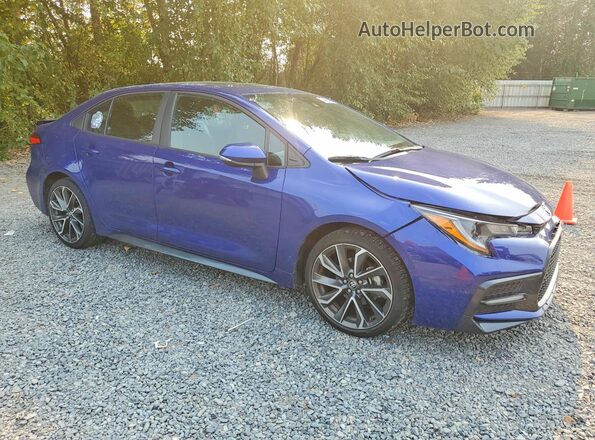 5YFP4MCE1NP119304 2022 TOYOTA COROLLA Blue Delantero derecho