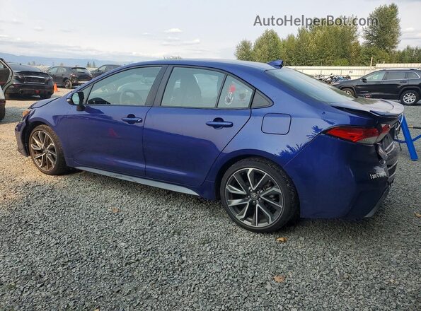 5YFP4MCE1NP119304 2022 TOYOTA COROLLA Blue Trasero izquierdo