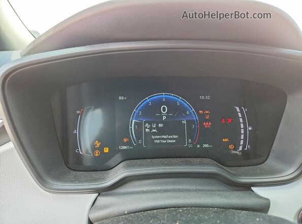 5YFP4MCE1SP237168 2025 TOYOTA COROLLA White Instrument cluster view