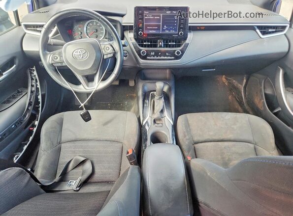 5YFP4MCEXNP107121 2022 TOYOTA COROLLA Blue Առջևի վահանակի տեսք
