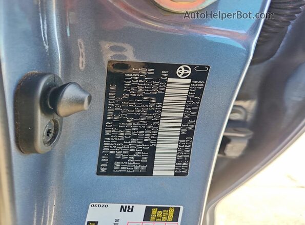 5YFP4RCE3LP026164 2020 TOYOTA COROLLA Blue VIN sticker view