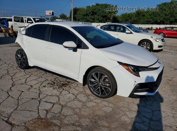5YFS4MCE0MP064840 2021 TOYOTA COROLLA Белый Передняя правая четверть