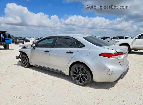 5YFS4MCE0MP089107 2021 TOYOTA COROLLA Silver Rear left