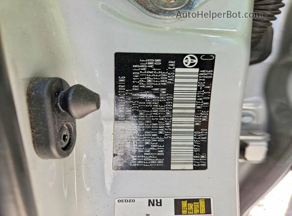 5YFS4MCE0MP089107 2021 TOYOTA COROLLA Silver Engine compartment view