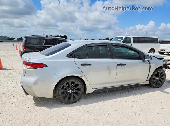 5YFS4MCE0MP089107 2021 TOYOTA COROLLA Silver Rear right
