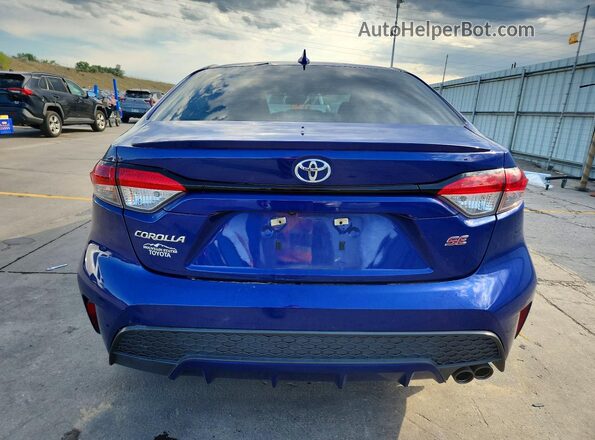 5YFS4MCE0NP124486 2022 TOYOTA COROLLA Blue Հետևի տեսք