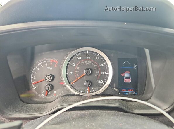 5YFS4MCE0NP131454 2022 TOYOTA COROLLA Silver Instrument cluster view