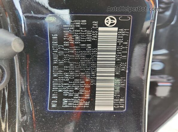 5YFS4MCE0RP175265 2024 TOYOTA COROLLA Черный Вид подкапотного пространства