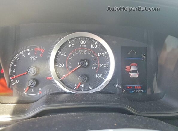 5YFS4MCE1NP099758 2022 TOYOTA COROLLA Black Instrument cluster view