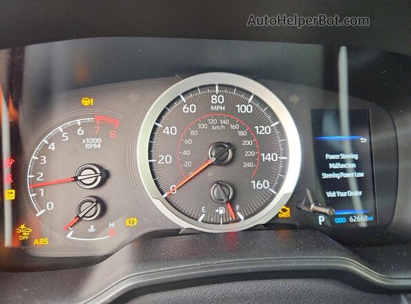 5YFS4MCE2NP127857 2022 TOYOTA COROLLA Silver Вид щитка приладів