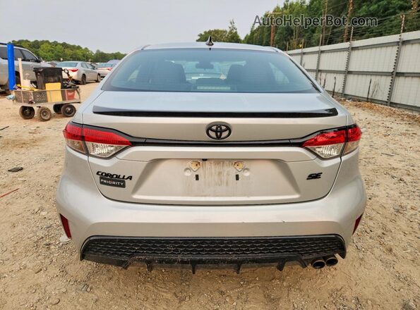5YFS4MCE2NP127857 2022 TOYOTA COROLLA Silver Вид ззаду
