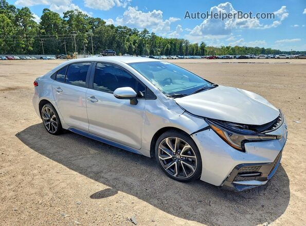 5YFS4MCE2NP129916 2022 TOYOTA COROLLA Серебряный Передняя правая четверть