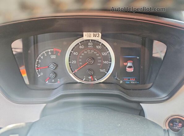 5YFS4MCE3MP085147 2021 TOYOTA COROLLA Black Widok zestawu wskaźników