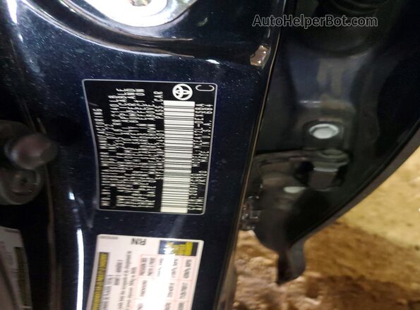 5YFS4MCE3NP124501 2022 TOYOTA COROLLA Black Vista de la etiqueta del VIN