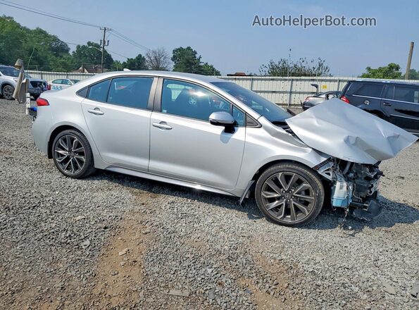 5YFS4MCE5MP076434 2021 TOYOTA COROLLA Silver Przód prawy
