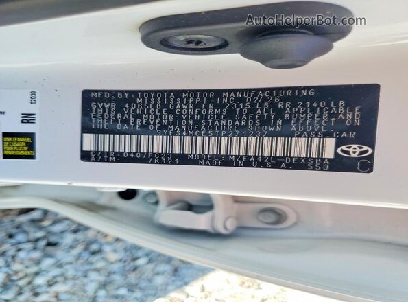 5YFS4MCE5TP271237 2026 TOYOTA COROLLA White Widok komory silnika