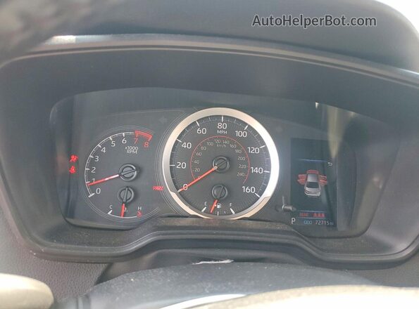 5YFS4MCE6NP127716 2022 TOYOTA COROLLA Black Вид щитка приладів