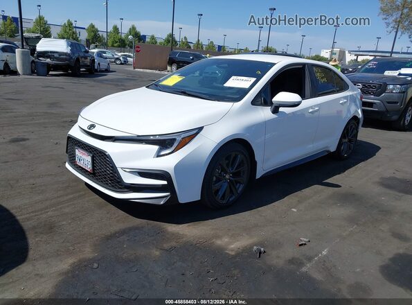 5YFS4MCE6SP248340 2025 TOYOTA COROLLA White Przód lewy