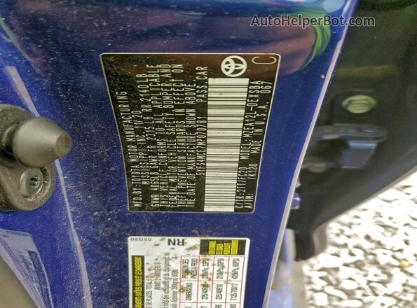 5YFS4MCE7MP070781 2021 TOYOTA COROLLA Blue Вид підкапотного простору