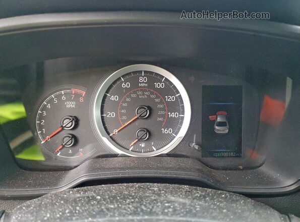 5YFS4MCE7MP070781 2021 TOYOTA COROLLA Blue Вид щитка приладів