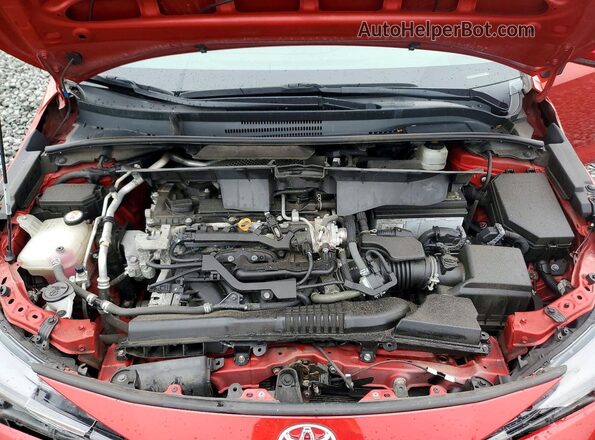 5YFS4MCE7MP076130 2021 TOYOTA COROLLA Red Widok wnętrza z tyłu