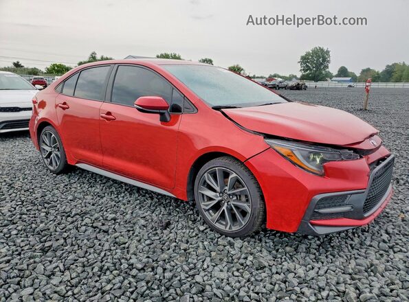5YFS4MCE7MP076130 2021 TOYOTA COROLLA Red Przód prawy