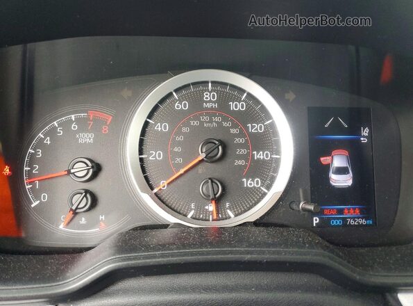 5YFS4MCE7MP076130 2021 TOYOTA COROLLA Red Widok zestawu wskaźników