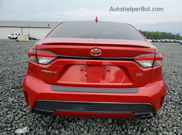 5YFS4MCE7MP076130 2021 TOYOTA COROLLA Red Widok z tyłu