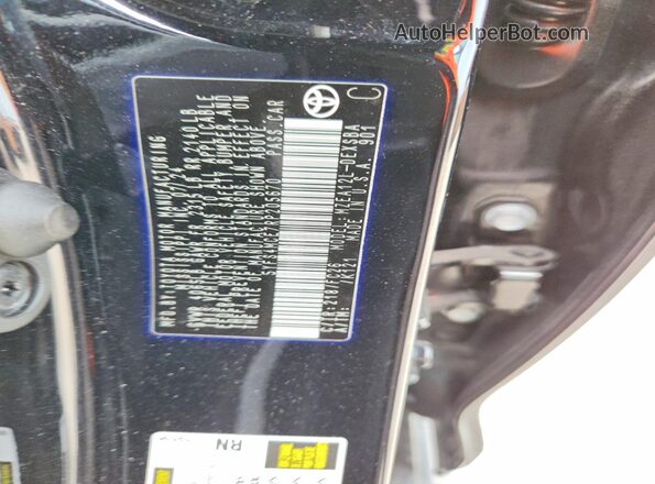 5YFS4MCE7RP205670 2024 TOYOTA COROLLA Black VIN կոդի պիտակի տեսք