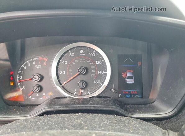 5YFS4MCE8MP063452 2021 TOYOTA COROLLA Белый Вид щитка приборов