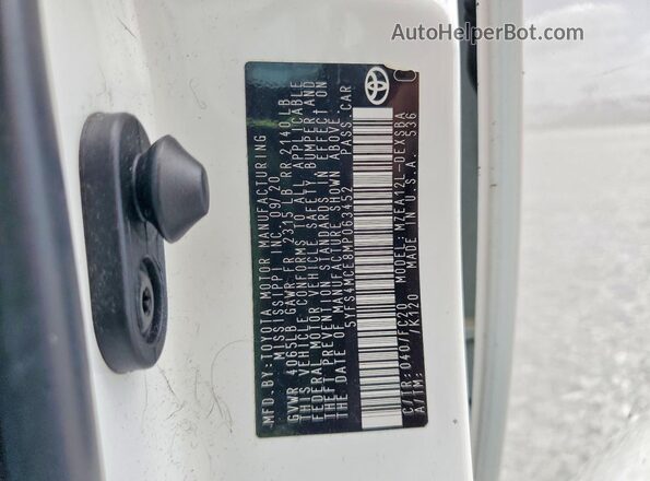 5YFS4MCE8MP063452 2021 TOYOTA COROLLA Белый Вид подкапотного пространства