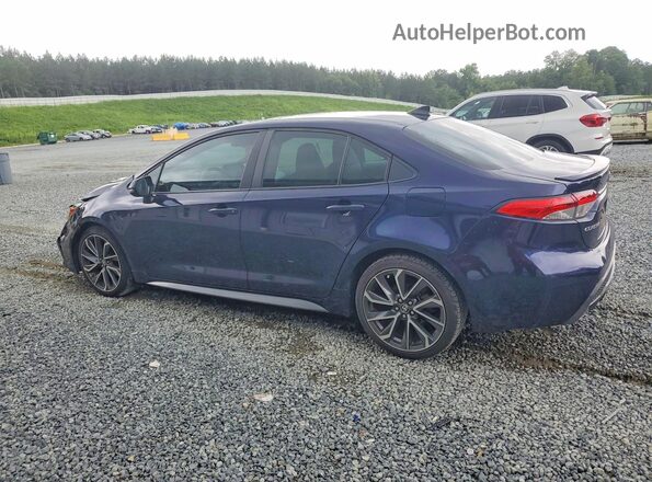 5YFS4MCE8MP087914 2021 TOYOTA COROLLA Синий Задняя левая четверть