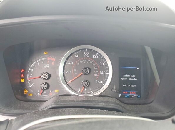 5YFS4MCE8MP087914 2021 TOYOTA COROLLA Синий Вид щитка приборов