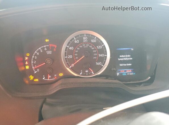 5YFS4MCE8NP128754 2022 TOYOTA COROLLA Синий Вид щитка приборов