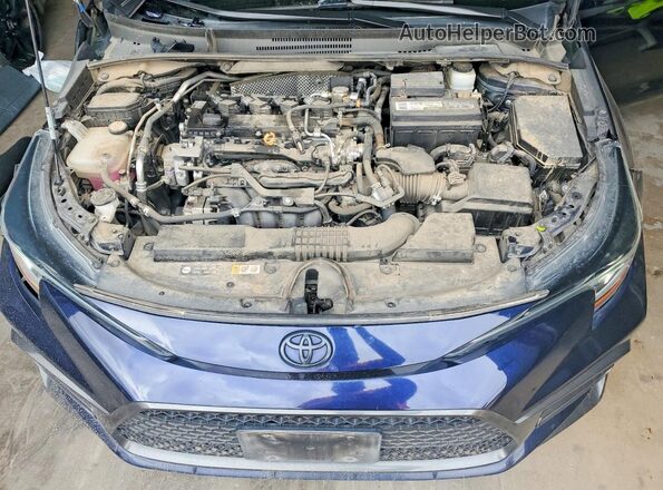 5YFS4MCE8NP128754 2022 TOYOTA COROLLA Синий Вид задней части салона