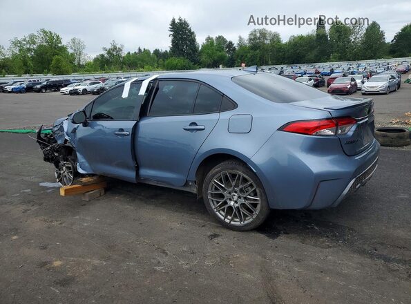 5YFS4MCE9MP065372 2021 TOYOTA COROLLA Синий Задняя левая четверть