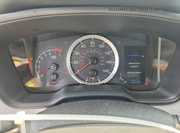 5YFS4MCE9MP079840 2021 TOYOTA COROLLA White Instrument cluster view