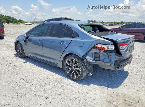 5YFS4MCE9MP095682 2021 TOYOTA COROLLA Blue Trasero izquierdo