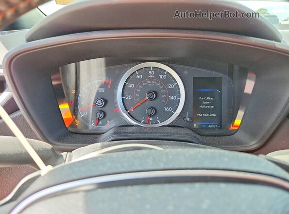 5YFS4MCE9NP122171 2022 TOYOTA COROLLA Silver Vista del cuadro de instrumentos