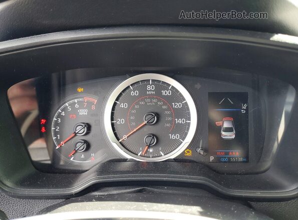 5YFS4MCEXMP064487 2021 TOYOTA COROLLA Черный Вид щитка приборов